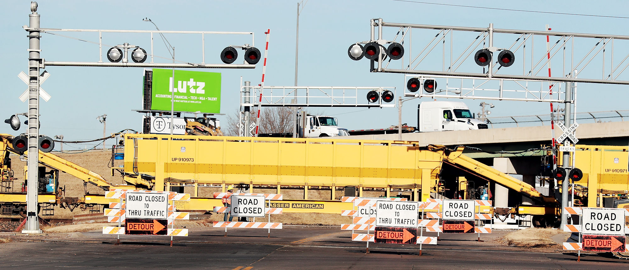 Trains stopped for track maintenance